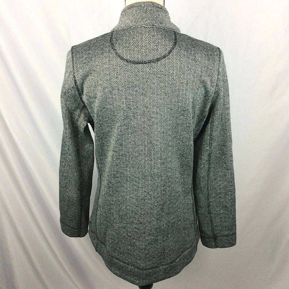 Chaqueta polar para mujer MNY Andrew Marc New York talla mediana negra espiga Foto 3 de 4