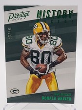 2019 Prestige History Makers Xtra Points GREEN FOIL HM-DD Donald Driver #d/99 SP