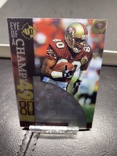1997 UPPER DECK UD3 JERRY RICE EYE OF A CHAMPION #43 49ERS HOF HOLOGRAM