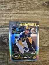 2024 Topps Chrome #161 Jackson Chourio Prism Refractors