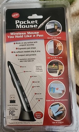 NEW Pocket Mouse - As Seen on TV - Hold Like A Pen - Picture 2 of 2