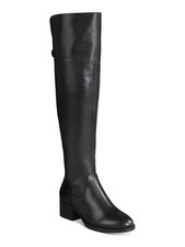 Inc Womens Black 17.5 Boot Height Karmenn Round Toe Block Heel Riding Boot 5.5 M