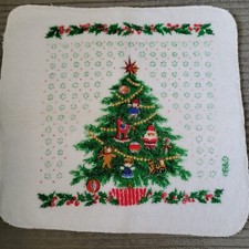 1 Vintage B&D Made In USA Christmas Tree Holiday Kitchen Washcloth
