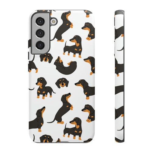 Dachshund Pattern Phone Case Weenie Weiner Dog Print, Pet Owner, Gift, Matte - Picture 8 of 48