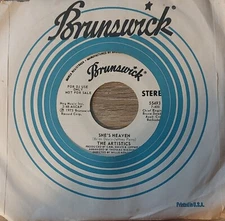The Artistics She's Heaven Promo 45 RPM Northern Soul Brunswick