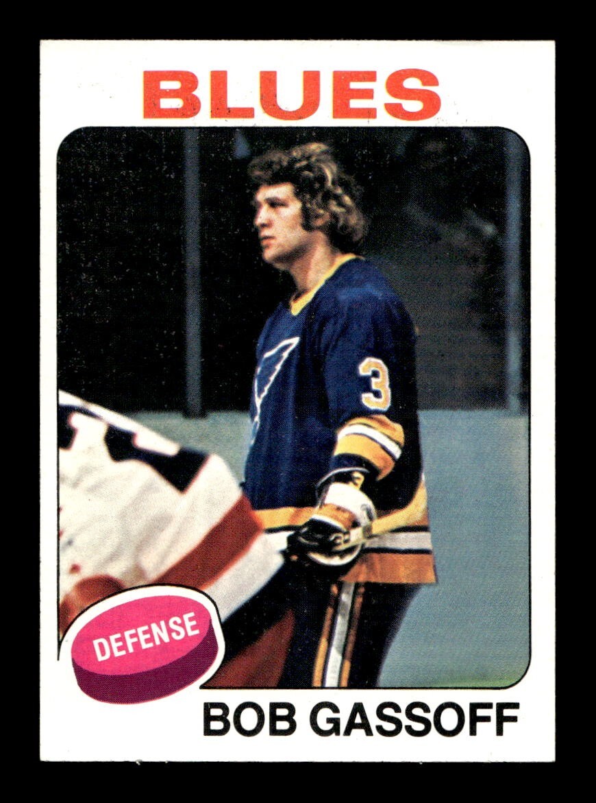 1975 76 Topps #58 Bob Gassoff Blues NEAR MINT *r6