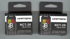 2- MARTISAN GUITAR TUNERS - CLIP ON TUNERS - GUITARS - BASE - VIOLIN!  NEW !