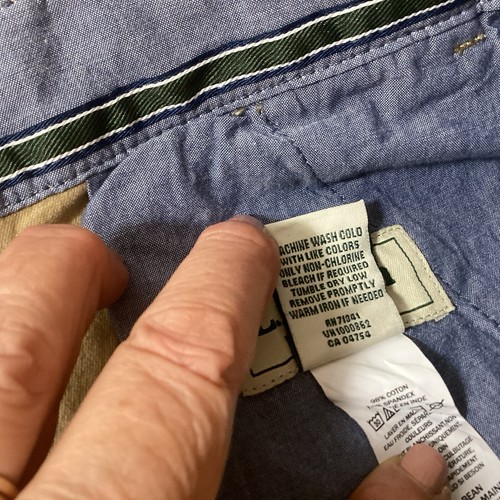 New L.L. Bean Lakewashed Stretch Heritage Khakis Chino Pants Tan Men's 44x29 - Picture 4 of 13