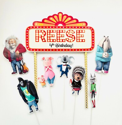Personalized Sing Cake Topper