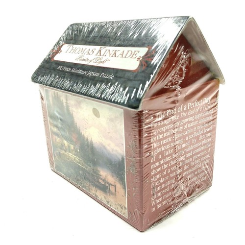 NEW Thomas Kinkade The End Of A Perfect Day 100 Piece Miniature Jigsaw Puzzle - Picture 9 of 9