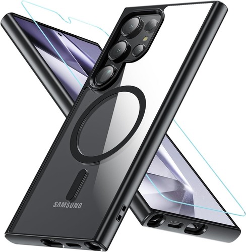 Coque Magsafe 2 en 1 + Vitre de Protection pour Samsung Galaxy S24/ Plus/Film Blindé Ultra - Photo 1 sur 10