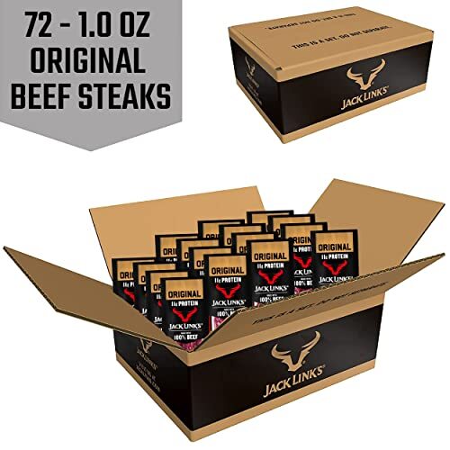 Jack Links Premium Cuts Beef Steak, Original, Strips, Bulk 1 Ounce (Pack of 72) - Picture 6 of 6