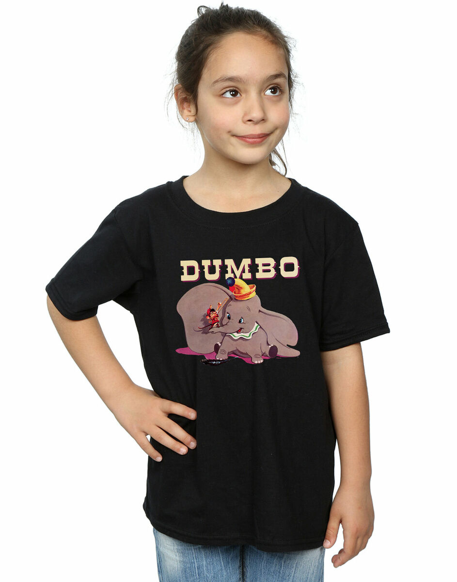 Disney Ninas Dumbo Timothy s Trombone Camiseta Negro 7 8 Anos eBay