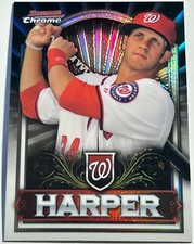 2011 Bowman Chrome BRYCE HARPER Philadelphia Phillies Silver Refractor BCE1