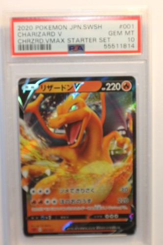 Charizard V 2020 Pokemon PSA10 GEM MINT Japan 1ST Starter set Sword Shield 1814 - Picture 5 of 5