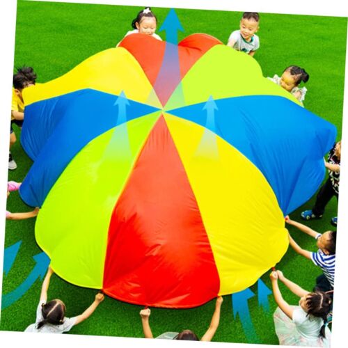 Kinder Garten Schwungtuch Fallschirm Schwungtücher Regenbogen Spielzeug 2M - Bild 7 von 24