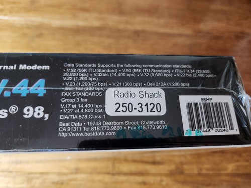 NEW Best Data Windows 56K V.92/V.44 Windows Internal Modem Smart One Series V.92 - Afbeelding 6 van 12