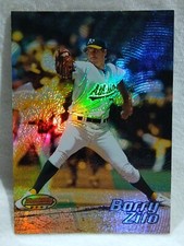 2002 Bowman's Best Barry Zito #75 Oakland Athletics