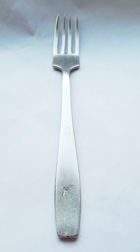 HM&Co fork Rank Organisation logo 1989 broad arrow 120-6107 7½in 19cm stainless - Picture 3 of 15