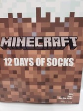 12 DAYS OF SOCKS MINECRAFT TODDLER SIZE SMALL 5.5 - 8.5 NEW