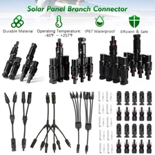 Solar Panel Y / T Branch Cable Connection Waterproof Adapter Connector Extension