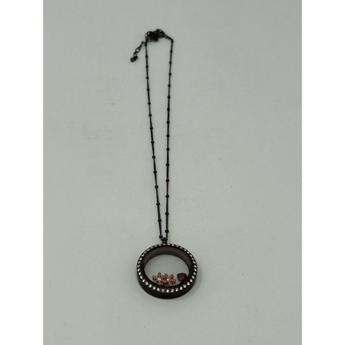 Origami Owl Dark Copper with Rose Gold Snowflake and Head Heart Bead - Picture 6 of 11
