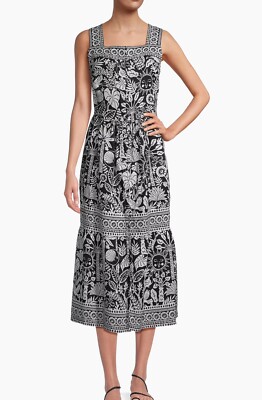 Johnny Was Luciana Linen Dress Sz S MSRP$295 | eBay
