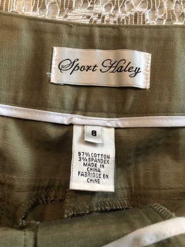 NEW Sport Haley Golf Capri Crop Pants Stretch Women’s Size 8 Green - Picture 13 of 19