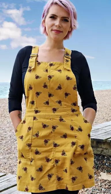 Bee dungaree dress sales