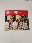 Set of 2 Holiday Christmas giant bike Gift Bags 36" x 44" wrapping buffalo plaid