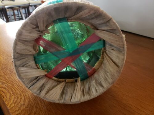 RAR Vintage 1976 Glas 32 3/4" Chianti groß italienische Weinflasche Spiral Design - Bild 9 von 9