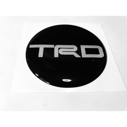 C13 65mm X 4pcs Grey Stickers Resin Reflect Logo Decals Wheels Center Caps TRD - Photo 9 sur 24