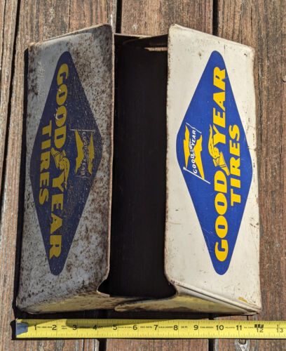 Pneumatici Vintage Goodyear Pneumatici Metallo Display Supporto Scack Insegna Pubblicitaria Merch USA 2 - Foto 10 di 12