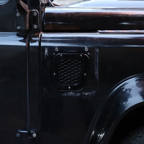 For Land Rover Defender 2004-2019 Side Fender Vent Trim Frame ABS Black - Picture 5 of 10