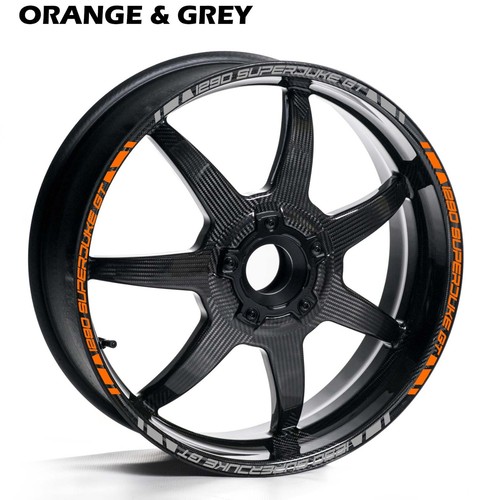 KTM 1290 SUPERDUKE GT ZWEI FARBEN RADFELGENSTREIFEN AUFKLEBER AUFKLEBER FAHRRAD KIT - Bild 4 von 12