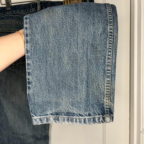 Burberry Mens Regular Fit Jeans 35x33 Vintage Denim Blue Straight Leg Button-Fly - Picture 17 of 21