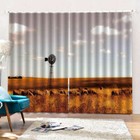 Grass Is Greener On Ground 3D Curtain Blockout Photo Print Curtains Drape Fabric