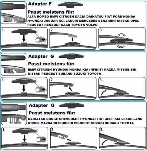 HECK Scheibenwischer passend für MERCEDES-BENZ A-Klasse 176 Bj. 2012.06 -2018.05 - Bild 8 von 23