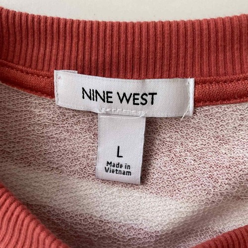 Nine West gestreifter Rüschenpullover L - Bild 3 von 9