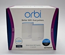 NETGEAR Orbi AC2200 Whole Home WiFi System RBK22100NAS Covers 4,000 sq ft
