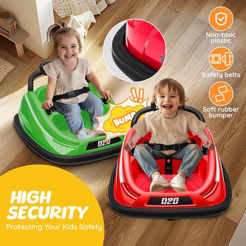 12V Kids Ride on Bumper Car 360° Spinning Electric Vehicle w/ Remote Control MP3 - Picture 3 of 16