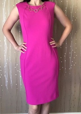 hot pink calvin klein dress