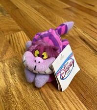 Disney Store Alice Wonderland Cheshire Cat Bean Bag 9" Plush Stuffed Vintage Tag