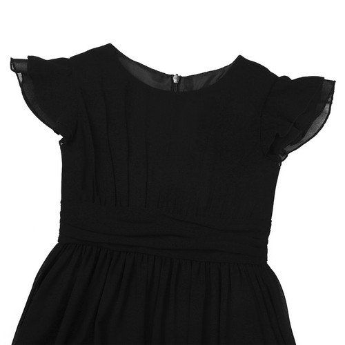 Mädchen Festlich Prinzessin Kleid Lange Blumenmädchenkleider Chiffon Partykleid - Bild 10 von 45