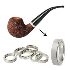 2pcs Decoration Copper Ring for DIY Tobacco Pipe Silver Metal Hoop 10.6*13.5*3mm