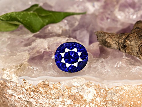 GRS Certified MADAGASCAR Blue Sapphire 6.00 Ct. Natural Unheated ROYAL BLUE Rare - Picture 3 of 7