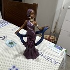 Resin Figurine Of Woman In Elegant Long Dress