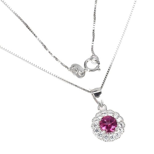Silver Pink Topaz Earrings Pendant Genuine Natural Gems Solid Sterling And Chain - Picture 16 of 24
