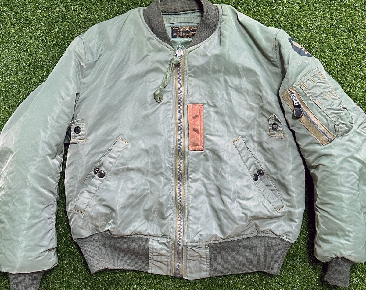 BUZZ RICKSON'S MA-1 Bomber Flight Jacket Size S Khaki air BUZZ RICKSON'S MA-1 Bomber Flight Jacket Size S Khaki air