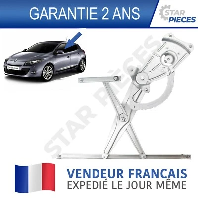 STARKIT PERFORMANCE LEVE VITRE AVANT GAUCHE CONDUCTEUR RENAULT MEGANE 3 BREAK 2008-2016 5 PORTES